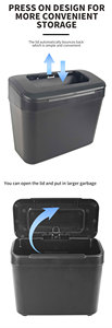 Caja de Almacenamiento Universal para Auto Carfu, de Plástico Negro, con Gancho para Colgar en la Puerta, Kit Interior para Vehículo - Product Image 4