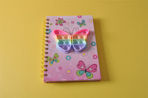 Vente en gros de couverture personnalisée A5 en silicone pour carnet Spiral <span class=keywords><strong>Pop</strong></span> Fidget Notebook <span class=keywords><strong>Pop</strong></span> <span class=keywords><strong>It</strong></span> Notebook - Product Image 4