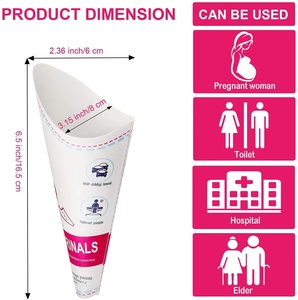 Urinoir portable léger pour femmes, dispositif d'urination féminin <span class=keywords><strong>jetable</strong></span>, papier imperméable, urination <span class=keywords><strong>debout</strong></span>, hygiène féminine - Product Image 2