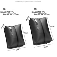 Sac à dos étanche en TPU, sac de compression sous vide visible pour le camping, les voyages, la randonnée en plein air