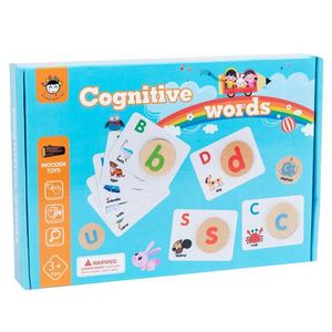 Montessori Inspired Wooden Matching <b>Memory</b> Game Cognitive Verbal Skills Development Learning Flash Cards - Product Image 6