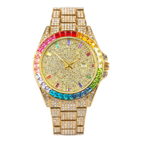 Montre automatique homme 2026 plaquée or rose, lunette entièrement sertie de diamants, cadran squelette panda, étanche, mécanique de luxe, bracelet caoutchouc, forme tonneau