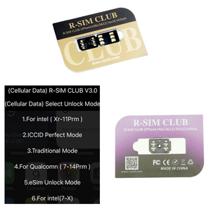 Version 3.0 <strong>R</strong>-<strong>SIM</strong> CLUB Stable Unlocking Card Compatible with <strong>iPhone</strong> 7-14 MSDK4 GEVEY <strong>SIM</strong> TURBO <strong>SIM</strong> ALL RSIM - Product Image 4