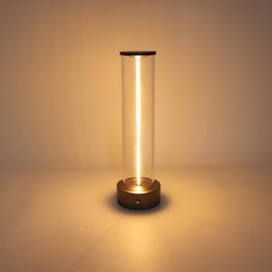 Magnetic Rechargeable <b>Touch</b> Sensor Quantum LED Modern Colorful Night <b>Lamp</b> Custom Logo Portable Decorative Small Wood Grain - Product Image 1
