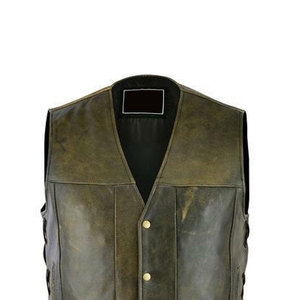 เสื้อกั๊กหนังสำหรับผู้ชายเสื้อกันลมระบายอากาศได้ดี - Product Image 4