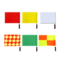 OT Sales 100% Polyester lay play ports atatch ooootball ococcer eeferee Hy lag banderas de árbitro de fútbol