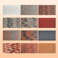 Panneau mural en pierre de culture PU, grand format, moderne, multicolore, imperméable et ignifuge, pour l'extérieur des villas et des hôtels