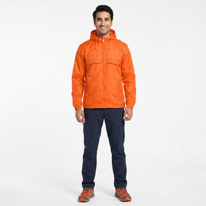 Custom <b>Men</b> Windbreaker <b>Jacket</b> High Quality Outdoor Waterproof Canvas Stand Collar Running Training Wear for Winter - Product Image 1