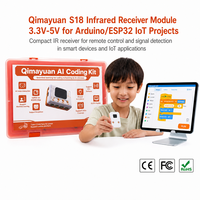 Module de capteur récepteur IR QMY S18, télécommande sans fil, prise PH2.0, Plug-and-Play, 42x26x12mm, pour kit d'éducation AI ESP32