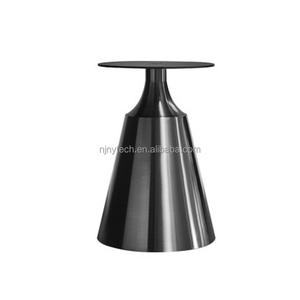 طاولة مطلية من الفولاذ المقاوم للصدأ بتصميم إبداعي شديد التحمل قاعدة ذهبية فاخرة لطاولة القهوة لتناول الطعام - Product Image 3