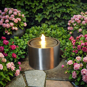 Ornements de jardin Fontaine <span class=keywords><strong>d</strong></span>'<span class=keywords><strong>eau</strong></span> en acier inoxydable Cascade 2025 Caractéristiques de l'<span class=keywords><strong>eau</strong></span> Idées Fontaine <span class=keywords><strong>d</strong></span>'<span class=keywords><strong>eau</strong></span> extérieure pour le jardin - Product Image 3