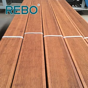 Suelo de cubierta de madera dura de bambú, impermeable, para exteriores, 1,2g/cm3, 1850x140x20mm, Natural, CN;FUJ