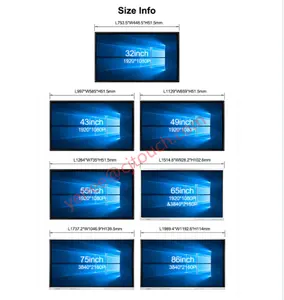 고품질 OEM ODM EXW 공장 직접 판매 43 인치 (55,65 인치) LED 멀티 PC 터치 스크린/모니터