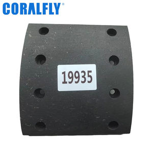 टिकाऊ विश्वसनीय भारी शुल्क ब्रेक के लिए ट्रक ब्रेक शू लाइनर 19935 5001860032 5000820063 5000811113 - Product Image 1