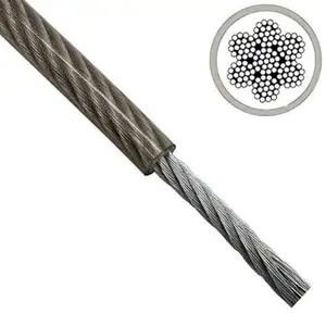 1.5mm 2.0mm 3mm 5mm steel wire rope compressed steel wire products steel wire rope processing aluminum sleeve fixed cable