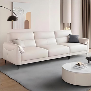 أريكة جلدية أصلية جديدة لعام 2026، تصميم عصري فاخر، ألوان وأحجام قابلة للتخصيص، أريكة لغرفة المعيشة، أرائك قطاعية، أثاث فاخر - Product Image 4