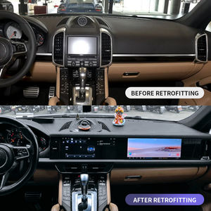 2011-2017 ポルシェ カイエン用アップグレード版 センターコンソール パッセンジャースクリーン操作 ナビゲーション マルチメディアプレーヤー 車載モディファイ - Product Image 3