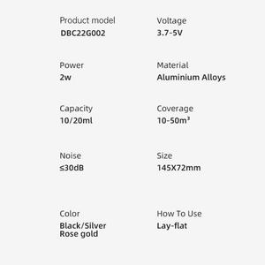 Top Selling Portable Car Aromatherapy <b>Diffuser</b> Tabletop Elegant Aluminum Alloy Pure <b>Oil</b> Aroma Machine 1 Year Rechargeable Large - Product Image 5