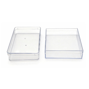 Hochwertige Lebensmittelechte Rechteckige Transparente PS-Aufbewahrungsbox mit Deckel für Handwerk & Kekse Schokoladen- & Süßigkeitenverpackung - Product Image 2