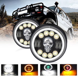 HAIZG 7 pollici faro Led personalizzato <span class=keywords><strong>tufo</strong></span> più 12V Off Road Drl 4x4 Jeeps faro anari rotondi moto Auto Led - Product Image 2
