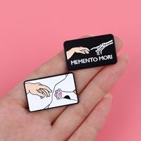 Pin Logam Grosir Motif Kartun Souvenir Dewa Adam Bros Pin Lencana Kreatif Personalisasi Aksesoris Pakaian Pin Enamel