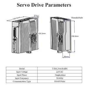 Động cơ <span class=keywords><strong>servo</strong></span> Kit 80 mét mặt bích 2500 vòng/phút 3.8nm 1kw <span class=keywords><strong>AC</strong></span> <span class=keywords><strong>servo</strong></span> <span class=keywords><strong>Motor</strong></span> với 50/60Hz một pha 220VAC <span class=keywords><strong>servo</strong></span> ổ đĩa động cơ - Product Image 6