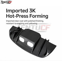 Diffuseur arrière en fibre de carbone, adapté pour la modification de la Corvette C6 2005-2013, fournisseur en gros de diffuseurs arrière en fibre de carbone sèche.