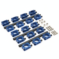 Collier de serrage en aluminium usiné CNC de haute précision pour drone, support de montage de tube en fibre de carbone pour multirotor UAV