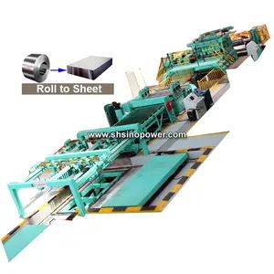 Q235 Q195 SS304 automatic high speed cut to length line for making steel plate and sheet simple type cross cut line