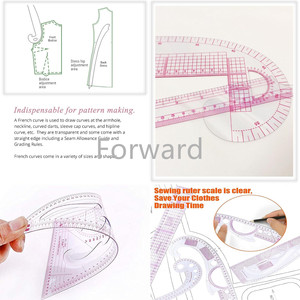 Mô Hình Làm Thiết Kế DIY Thợ May Pháp Đường Cong May Cai Trị May Công Cụ - Product Image 5