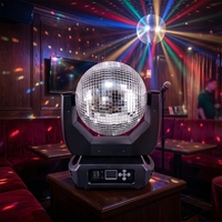 Lumière de boule miroir dynamique avec effets de réflexion rotatifs, contrôle DMX512 pour DJ, club, concert, événement, éclairage de scène