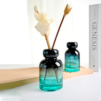 Bouteille de Bâtons de Parfum d'Aromathérapie en Verre Personnalisé avec Boîte Bouteille Diffuseur de Roseau Vide en Verre à Cylindre Rond de 150ml