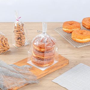 Sac en plastique transparent à soufflet 4x4x9, fond plat, thermoscellable, pour le stockage alimentaire - Product Image 6