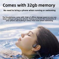 Écouteurs sans fil à conduction osseuse Remax, étanches IP68, ajustement personnalisé pour la natation et les sports, à porter autour du cou
