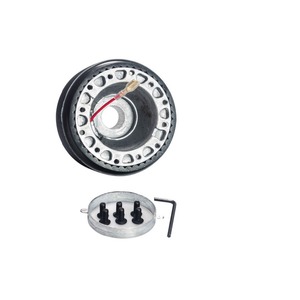 Adaptateur de moyeu de volant POYRACING 108 mm PCD 4 trous en alliage d'aluminium pour Volkswagen Golf 2, mise à niveau et rétrofit - Product Image 2