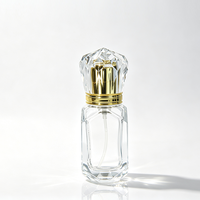 Flacons de parfum arabes de luxe, vaporisateurs de parfum en verre de 30 ml avec bouchon à vis et capuchon en acrylique
