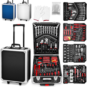 Kit d'outils de bricolage et de mécanique automobile OEM 799 pièces pour la maison et le <span class=keywords><strong>garage</strong></span>, en coffret professionnel, armoire à outils, chariot à roulettes, valise à roulettes OEM - Product Image 1