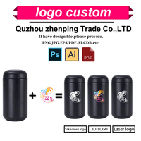Bouteille d'eau portable ZP personnalisée avec logo, mini-gobelet de poche en acier inoxydable, joli thermos avec séparation pour le thé, idéale pour les voyages quotidiens