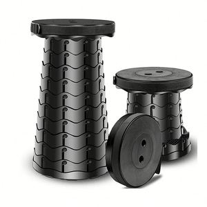 Tabouret pliant portable en plastique robuste, compact, universel, durable, haute pression, professionnel, pour le camping, avec cu - Product Image 1