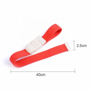 Torniquete médico elástico con hebilla de plástico suave quirúrgico de emergencia reutilizable personalizado para entrenamiento de primeros auxilios - Product Image 2