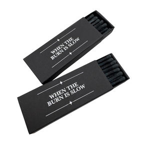 Luxury Black <strong>Vintage</strong> Eco-Friendly Safety Wooden <strong>Matches</strong> Packaging <strong>Box</strong> Printing Customization Cigar Use Household Bulk Wholesale - Product Image 6