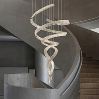 Nouvelle Arrivée Luminaire Suspendu LED Moderne à Chaîne pour Décoration Intérieure, Hôtels, Villas, Escaliers et Salons