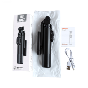 Mini Trípode Portátil Compacto para Selfies con Luz de Relleno, Soporte para Teléfono con Rotación Panorámica de 360 Grados - Product Image 1