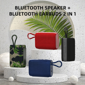 Epoch <span class=keywords><strong>Tech</strong></span> EBS-036 Haut-parleur sans fil portable 2-en-1 en maille tissée 6W Bluetooth 5.2 avec écouteurs TWS et port USB-C - Product Image 4