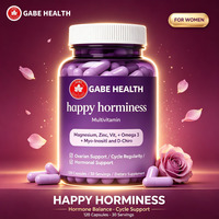 Capsules Multivitaminées en Gros pour Femmes, 120 Comprimés, Myo-Inositol D-Chiro, Équilibre Hormonal, Soutien Ovarien, Cycle Féminin, OEM