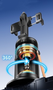 Support <span class=keywords><strong>de</strong></span> téléphone intelligent avec double éclairage LED, suivi automatique du visage par IA, rotation à 360°, stabilisateur gimbal intelligent pour diffusion en direct, vlog et photographie <span class=keywords><strong>de</strong></span> rue - Product Image 4