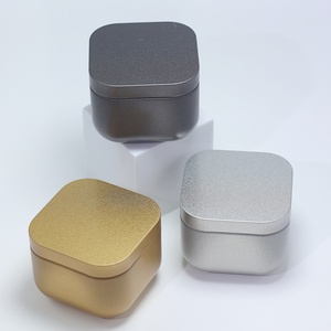 Caja de Metal Portátil Mini para Guardar Té y Dulces, Recipientes Cuadrados Vacíos de Metal para Velas, en Varios Colores, Se Acepta Personalización - Product Image 3