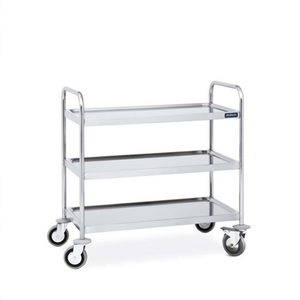 Carrello di Servizio Inox a 3 Ripiani 900X500 Mm F0260405, Scaffale Multiuso - Product Image 2