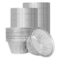Gefrier schrank & Ofen Safe Mini 150ML Back becher Muffin Cupcake Ramekin Einweg-Aluminiumsc halen Runde Eierkuchen form Zinn folien pfannen