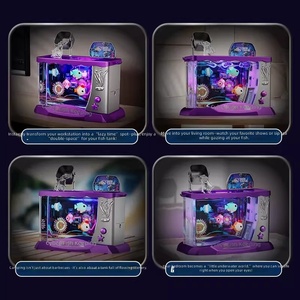 Aquarium Électrique Interactif pour Enfants avec Jeu <span class=keywords><strong>de</strong></span> Pêche, Lumières LED et Musique, 3 Couleurs au Choix - Product Image 2